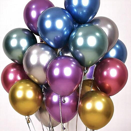 21 Mixed metalic  Balloons