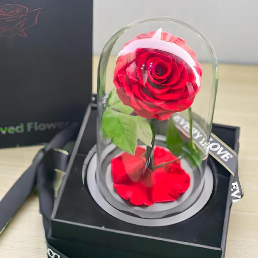 Вечная красная роза