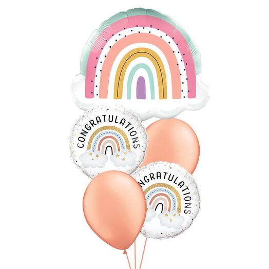 Giant Boho Rainbow Classic Gift Bouquet