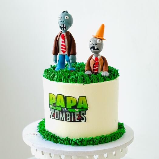Plants vs Zombie Cake