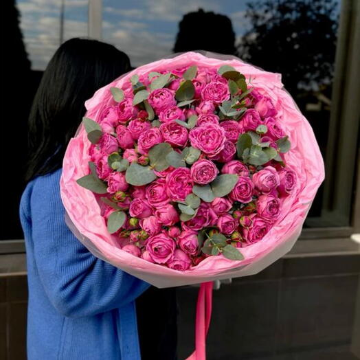 Kinshasa bouquet - Peony Rose Julieta Cerise