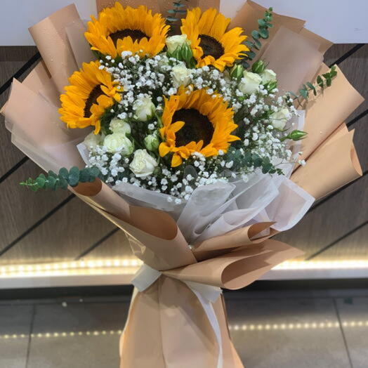 هدية باقة عباد الشمس