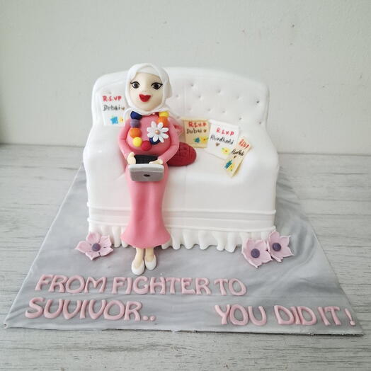 Couch cake/ Sofa cake / lady on sofa cake