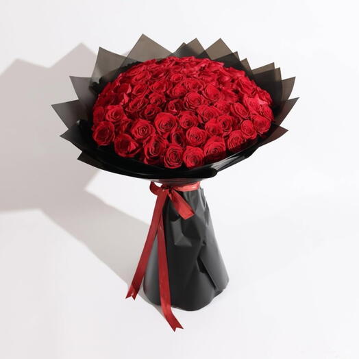 101 красная роза
