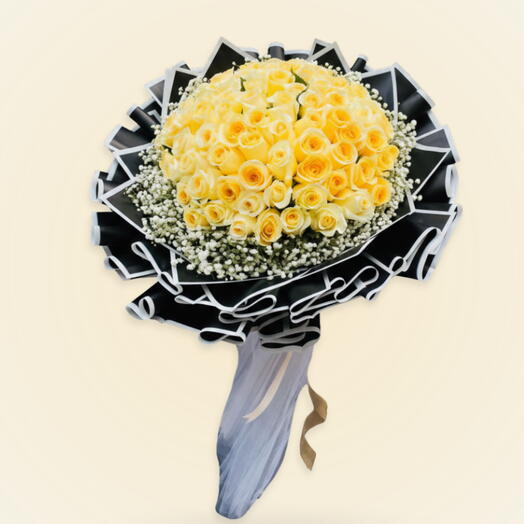 VUVUZELA DORÉE:100 tiges de roses couleur pêche