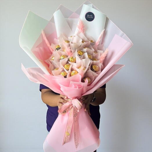 Роскошный шоколадный букет «Пампас» | 31 Ferrero Rocher – в тот же день в Дубае