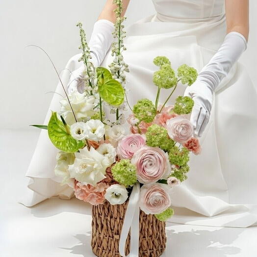 Изумрудно-румяная луговая корзина