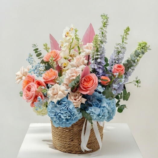 Azure Orchid Majesty Basket