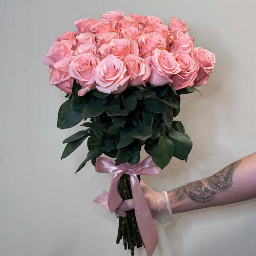 25 розовых роз _  Специальный букет ко Дню матери