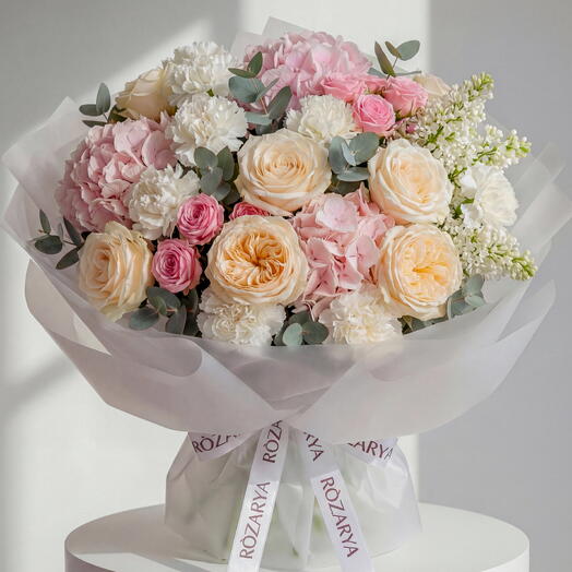 Blush Garden Cloud: The Peony Rose, Hydrangea   Lilac Luxe