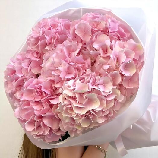 Kabsv Bouquet – Light Pink Hydrangea Elegance