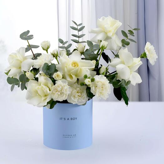 Ethereal White Baby Boy Box