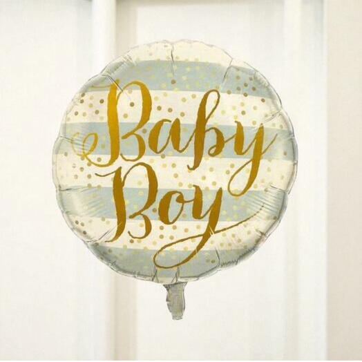 Globo metalizado bebé varón