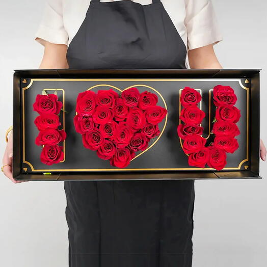 Boîte Premium de roses Expression d'amour