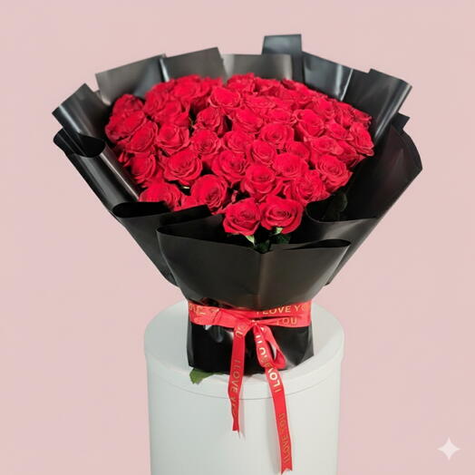 Premium Red rose bouquet beauty