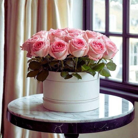 Coffret de roses intemporelles