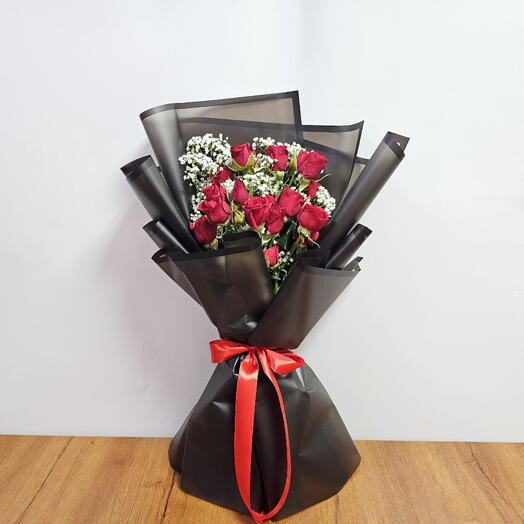 Red baby Roses Small Bouquet HPF208