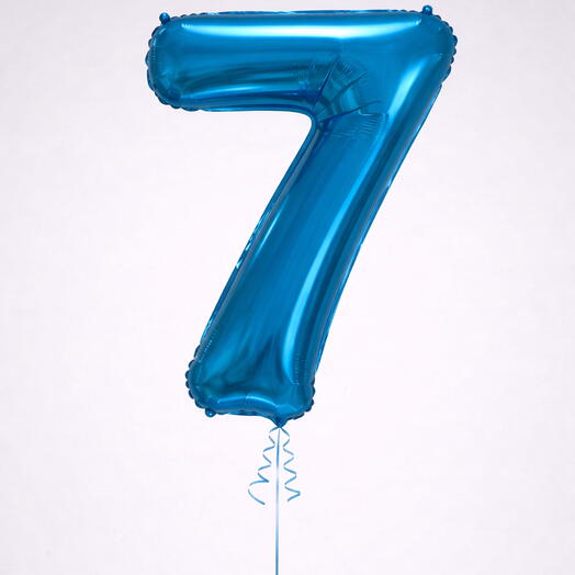 Number 7 Blue Helium Balloon 40 Inch – Giant Birthday Balloon | UAE