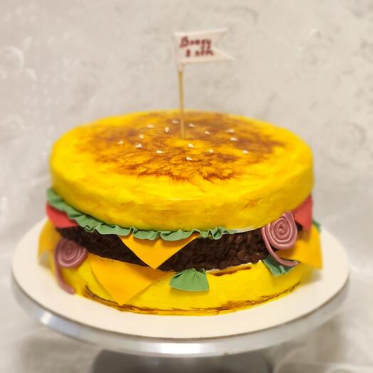 Burger cake
