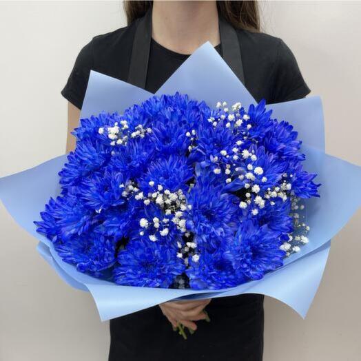 9 Blue chrysanthemum  Bouquets (painted)-696