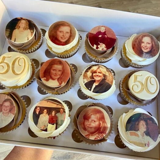 Персонализированные капкейки со съедобной печатью