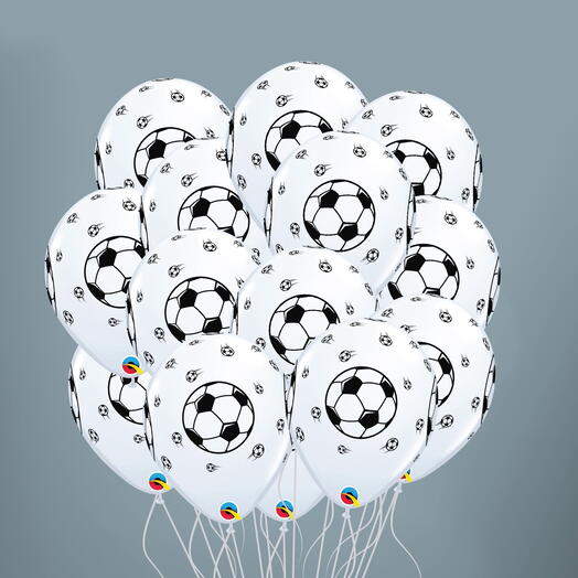 15 globos con diseño de fútbol - 1491