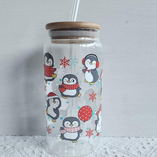 16oz стеклянный стакан 1