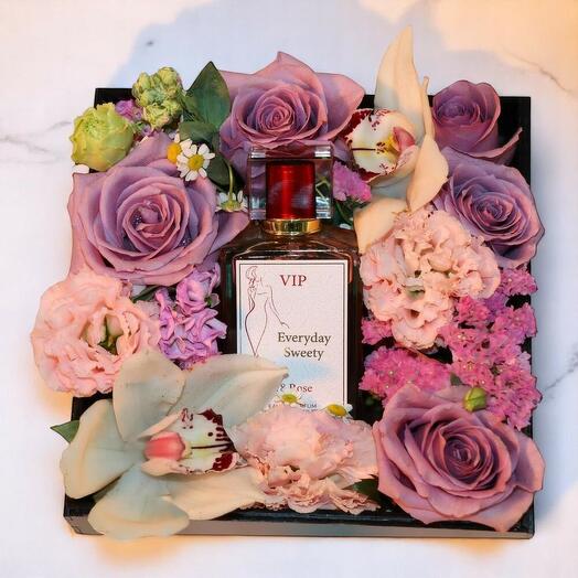 EveryDay Sweety Purple Rose   Perfume Gift Box for Her