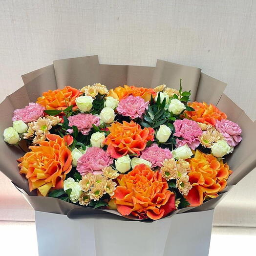 Flowers bag nice mix bouquet