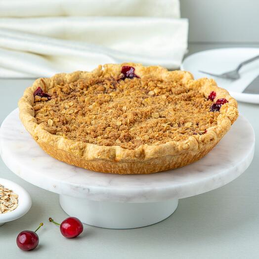 Вишнёвый крамбл-пирог