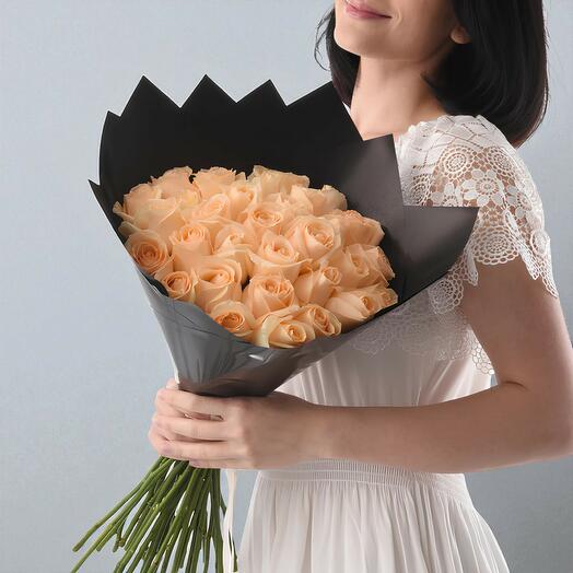 Ramo de Rosas Sueño de Melocotón
