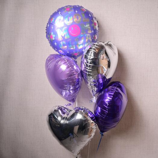 Набор фольгированных шаров Cool Mom Club 7009