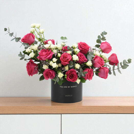 Коробка «Пятнадцать оттенков розового»