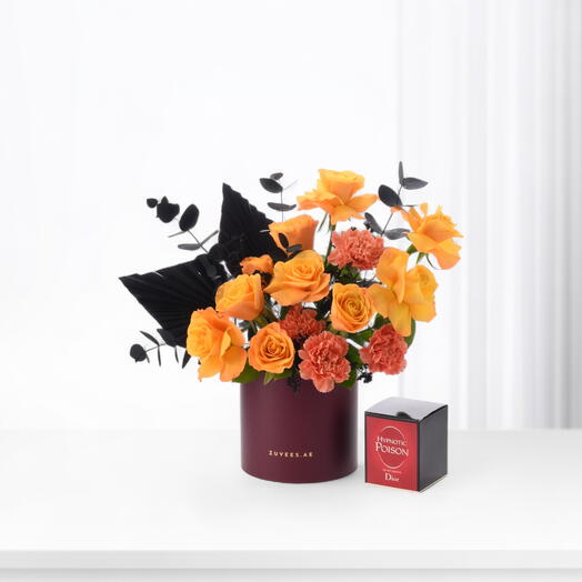 Noir Flame Bloom Box с парфюмом Dior Hypnotic Poison