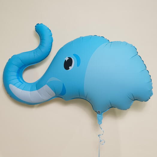 Cute Blue Baby Elephant Foil Balloon 7329