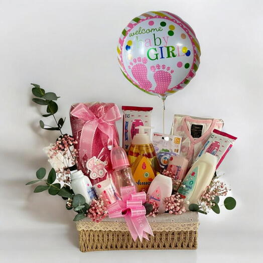 Welcome Baby Girl Flower Gift