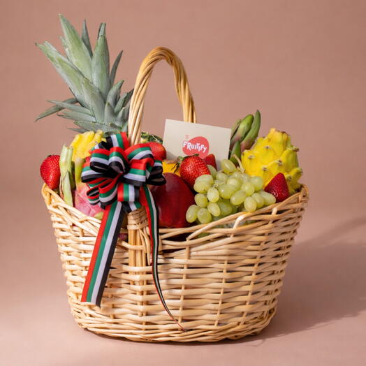 Тропическая корзина с экзотическими фруктами- 5 кг