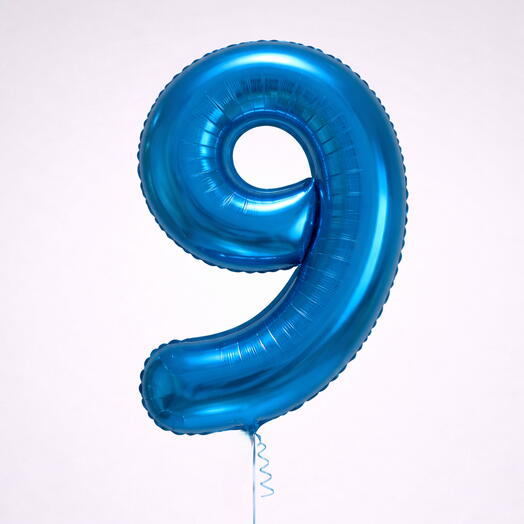Number 9 Blue Helium Balloon 40 Inch – Large Helium Party Decoration | UAE