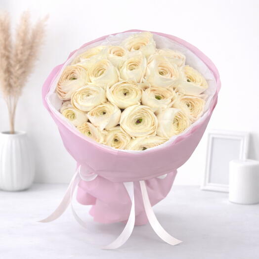 Cream Ranunculus Blush