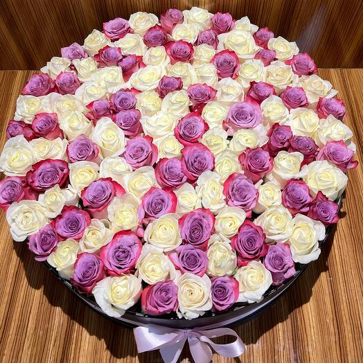 Mix Purple and White roses