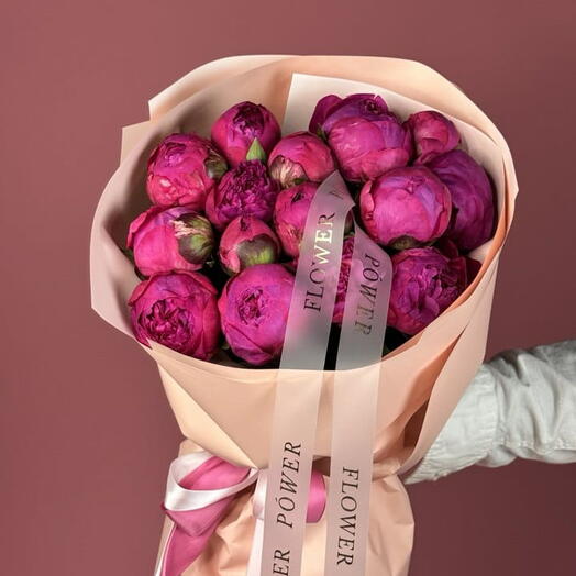 Peony Crush: Bouquet of 15 Peonies