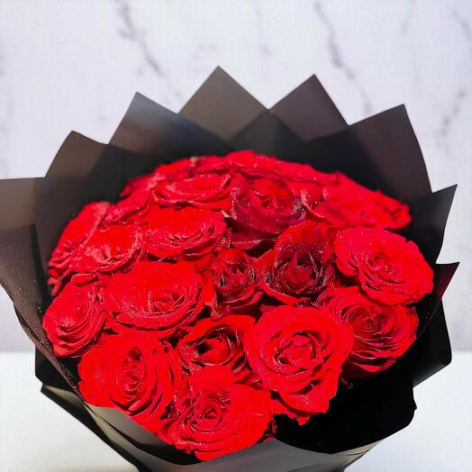 Ramo de 21 rosas rojas