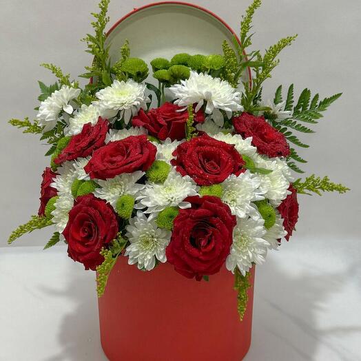 Chrysenthemum   Roses In a Box;