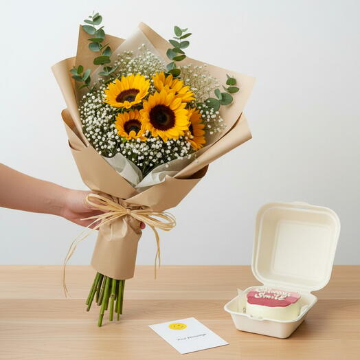 Always Smile Hamper – Viral Gift Box of Flowers, Sweets   Joy | Dubai Delivery