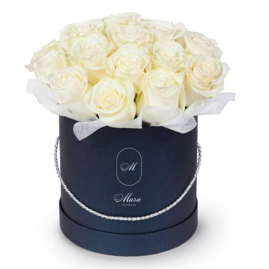Devine- 25 White Roses in Box