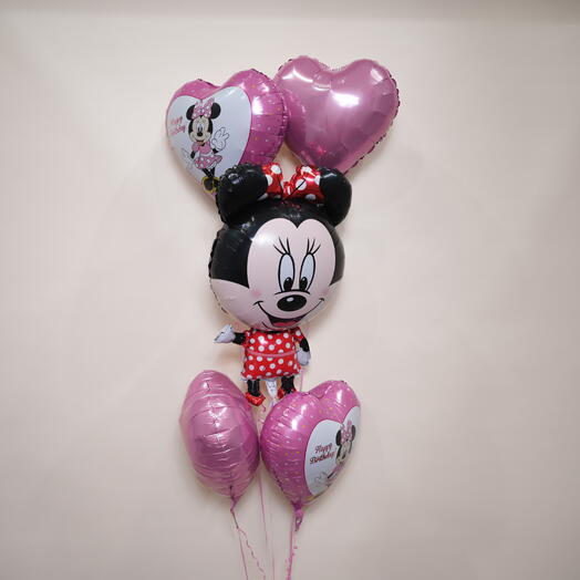 Minnie Mouse Happy Birthday Foil Balloon Set 7364