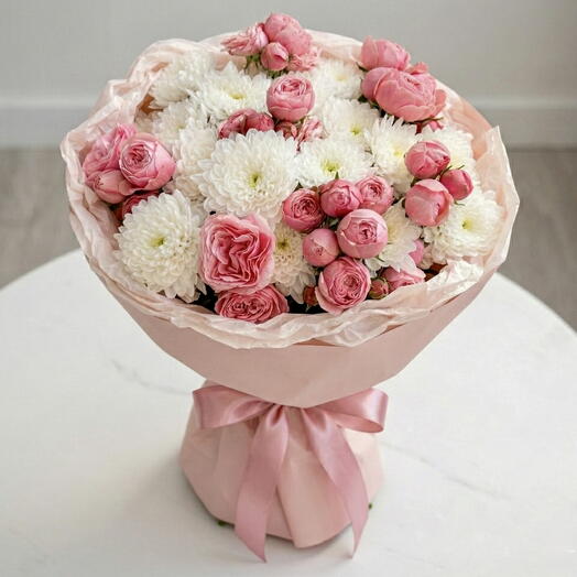 Soft Romance – Peony   Chrysanthemum Bloom