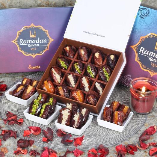 Ramadan Stuffed Dates By Sweecho 16 Pcs Blue