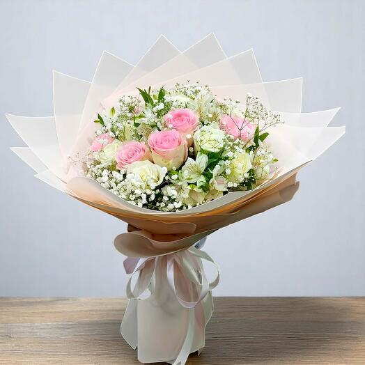 Смешанный букет цветов🌿