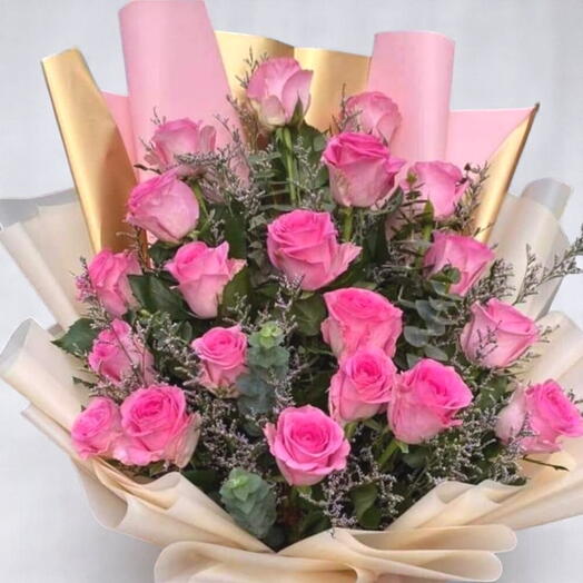Pink rose bouquet